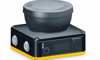 Der kompakte Sicherheits-Laserscanner »Nanoxcan 3« mit nur 8 cm. Bild: Sick