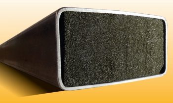 Beispielanwendung für ein Stahlprofil mit eingepresstem, schwingungsdämpfendem Füllstoff (Bild: durcrete).
