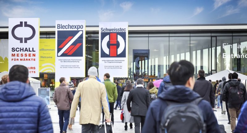 Die Branche freut sich auf das Präsenzmesse-Duo »Blechexpo/Schweisstec« (Bild: Schall).