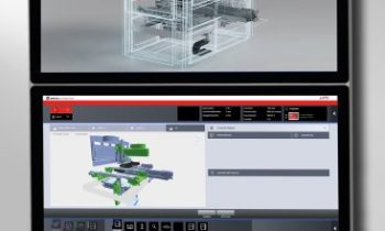 Dual-Panel-PC mit 2 Touch-Displays für komplexe und umfangreiche Visualisierungen an Maschinen (Bild: Eckelmann FCS).