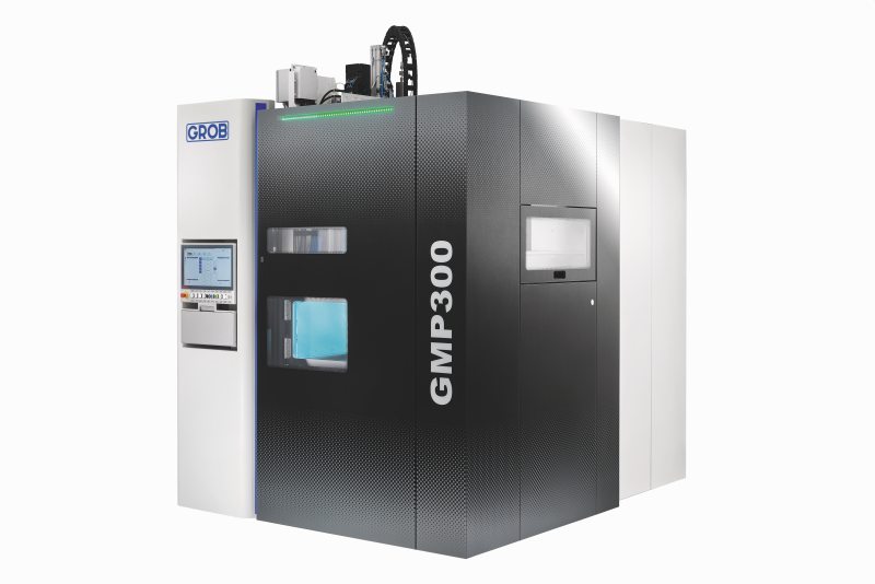 Auch die Liquid-Metal-Printing-Anlage »GMP300« aus dem Bereich der additiven Fertigung feiert auf der »AMB 2022« Premiere (Bild: Grob).