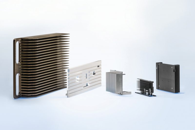 Kühlkörper aus extrudierten Aluminiumprofilen so individuell wie ihre Anwendungen (Bild: CTX).