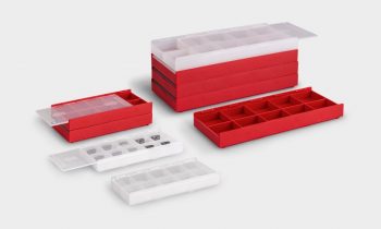 Die robusten Boxen aus Kunststoff sorgen für effektiven Schutz für hochwertige Wendeschneidplatten (Bild: rose plastic).