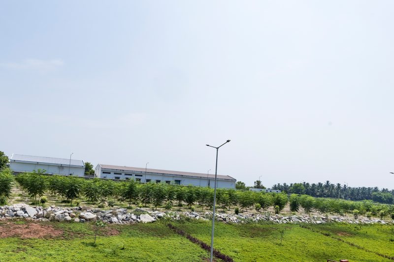 Das Firmenareal umschließt ein Grüngürtel mit einheimischen Bäumen und Pflanzen (Bild: Mapal).