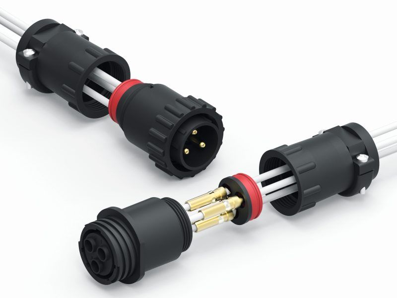 Die abgedichteten Steckverbinder sind jetzt auch in UV-beständiger Ausführung erhältlich (Bild: TE Connectivity).