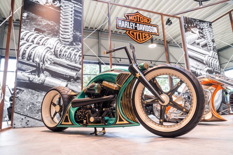 Thunderbike ist weltweit für seine Custombikes bekannt. Mit der »Open Mind« holte das Unternehmen 2008 den Europameistertitel nach Hamminkeln (Bild: Hermle).
