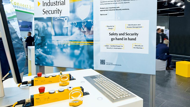 Umfangreiche Lösungen zu Safety und Security werden auf der Hannover Messe gezeigt (Bild: Pilz).