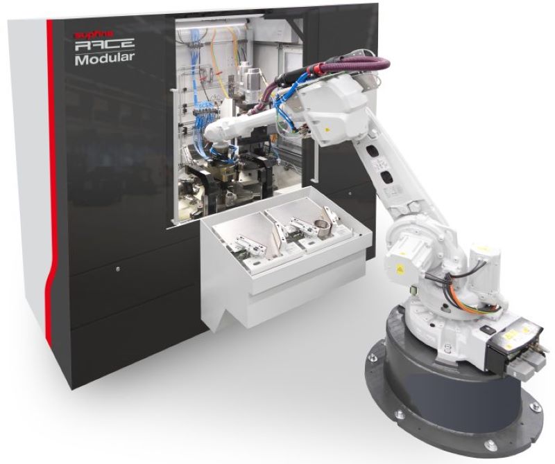 Die neue Superfinish-Maschinenbaureihe »Race Modular« ist für den 24/7-Betrieb ohne Bedienpersonal ausgelegt (Bild: Supfina).
