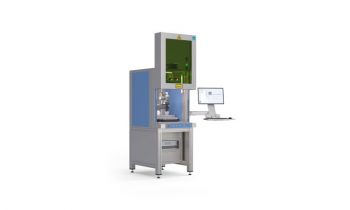 Ein Roboter kennzeichnet unterschiedliche Teile automatisch mit einem Faserlaser (Bild: ACI).