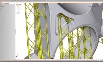 Software-Update mit neuen Stützstrukturen für den Metalldruck (Bild: Core Technologie).