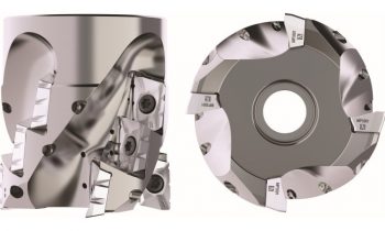 Die spezielle, mit Spanteilern versehene Geometrie der Wendeschneidplatten minimiert Vibrationen und optimiert die Spanevakuierung (Bild: Seco Tools).