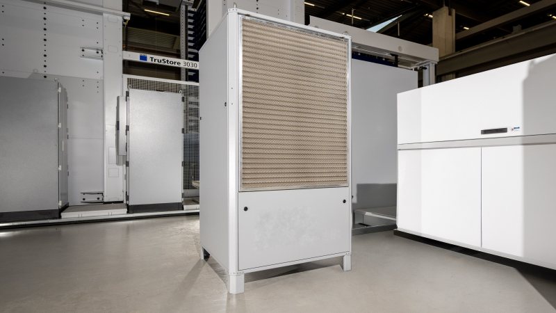 Mit dem energieeffizienten Kühlaggregat sparen Anwender nicht nur Strom und damit auch CO2, sondern auch Energiekosten (Bild: Trumpf).