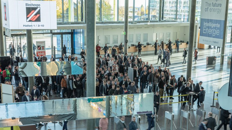 Das Messedoppel Blechexpo/Schweisstec findet in diesem Jahr vom 21. bis 24. Oktober statt (Bild: Schall).