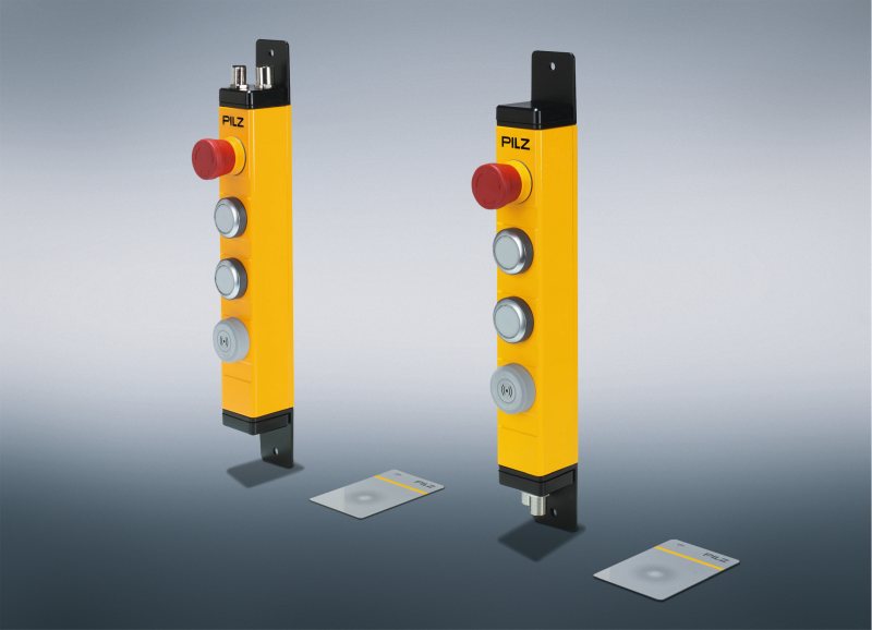 Sichere und intuitive Bedienung von Schutztüren mit integriertem Zugangsmanagement per RFID-Karte (Bild: Pilz).