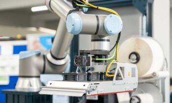 Beispiel für eine robotergestützte Etikettierung (Bild: Bluhm).