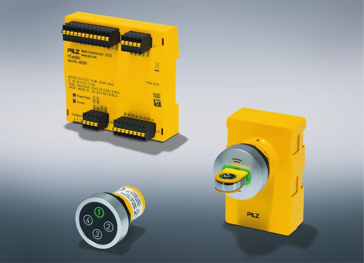 »PITmode fusion« ist ein modular aufgebautes Betriebsartenwahl- und Zugangsberechtigungssystem, das Safety und Industrial Security in einem System vereint (Bild: Pilz).