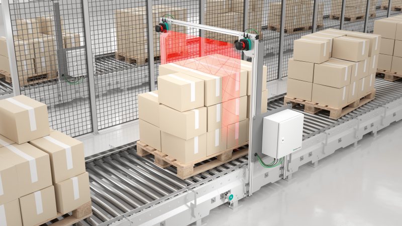 Für eine Konturerfassung ohne Abschattungen können bis zu drei Lidar-Sensoren an die Auswerteeinheit angeschlossen werden (Bild: Pepperl + Fuchs).