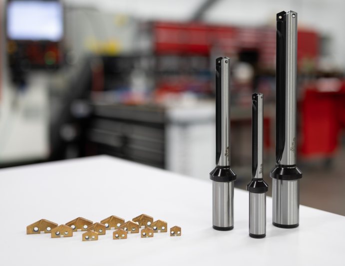 Die Bohrer »T-A Pro« von Allied Machine ermöglichen Bohrungen im Bereich von 12,70 bis 35,04 Millimeter (Bild: Wohlhaupter).