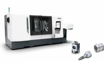 Eine von acht Weltpremieren: Die »NLX 2500 |1250« steht für universelle Drehbearbeitung, bei der Flexibilität und intelligente Technologie Hand in Hand gehen (Bild: DMG Mori).