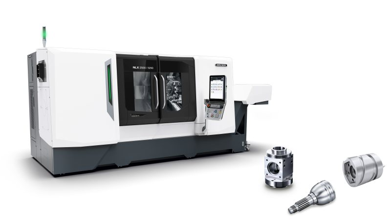 Eine von acht Weltpremieren: Die »NLX 2500 |1250« steht für universelle Drehbearbeitung, bei der Flexibilität und intelligente Technologie Hand in Hand gehen (Bild: DMG Mori).