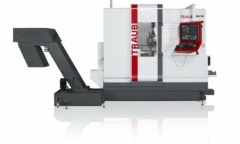 Der Produktionsdrehautomat »Traub TNK40« ist eins der Messe-Highlights (Bild: Index).