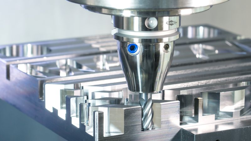 Die dritte Generation des Vollhartmetallfräsers »Optimill-Uni-HPC« wurde speziell für moderne, automatisierte Fertigungsprozesse entwickelt (Bild: Mapal).