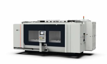 Dank hybridem Maschinendesign eignet sich die neue Werkzeugmaschine besonders für die wirtschaftliche Bearbeitung von druckgegossenen Aluminium-Karosserieteilen (Bild: SW).