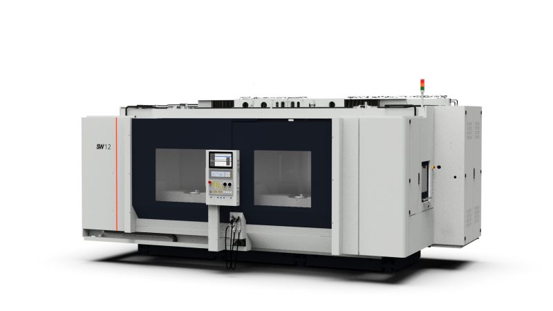 Dank hybridem Maschinendesign eignet sich die neue Werkzeugmaschine besonders für die wirtschaftliche Bearbeitung von druckgegossenen Aluminium-Karosserieteilen (Bild: SW).