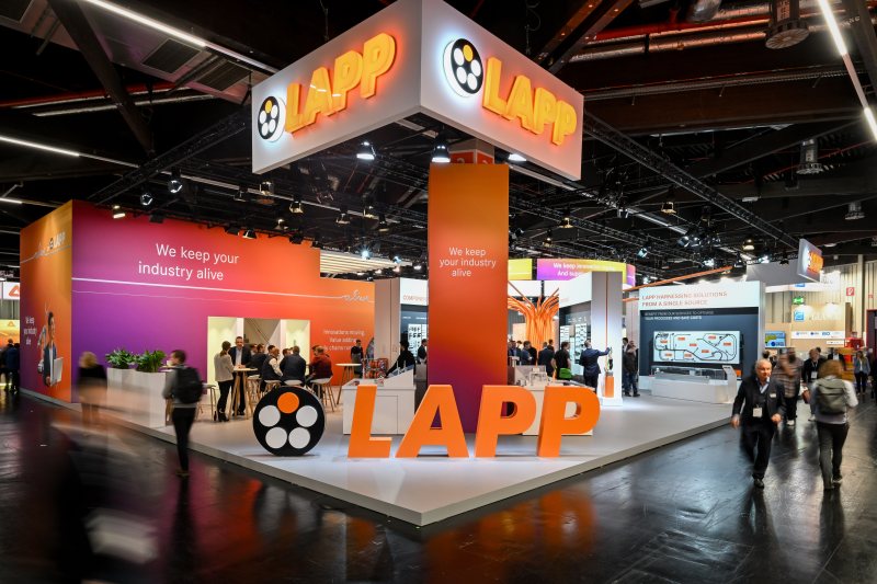 Messestand in Halle 2 (Bild: Lapp).