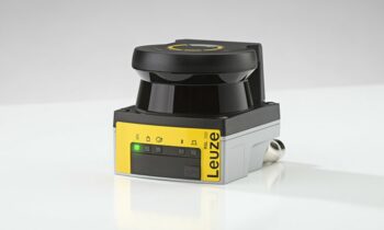 Highlight auf dem SPS-Stand: der besondes kompakte Sicherheits-Laserscanner »RSL 200« (Bild: Leuze)..