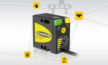 Mit seinem 25 mm breiten Lichtstrahl erkennt der Sensor auch kleine Objekte zuverlässig (Bild: Turck).