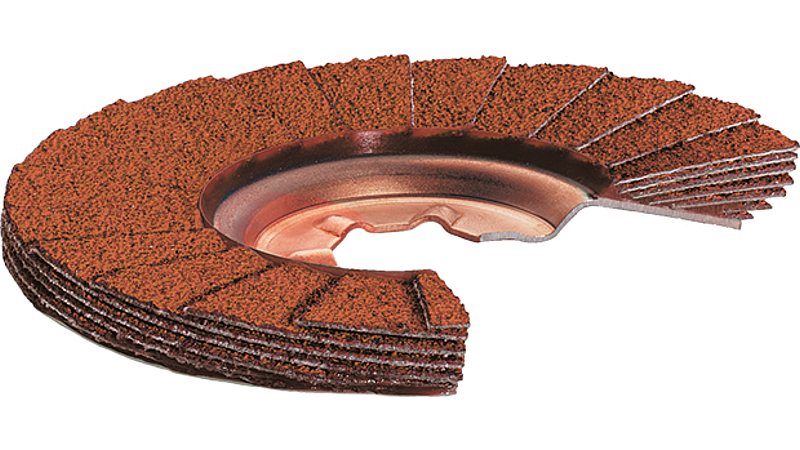 Die Fächerschleifscheiben machen sich schnell bezahlt (Bild: Lukas-Erzett).