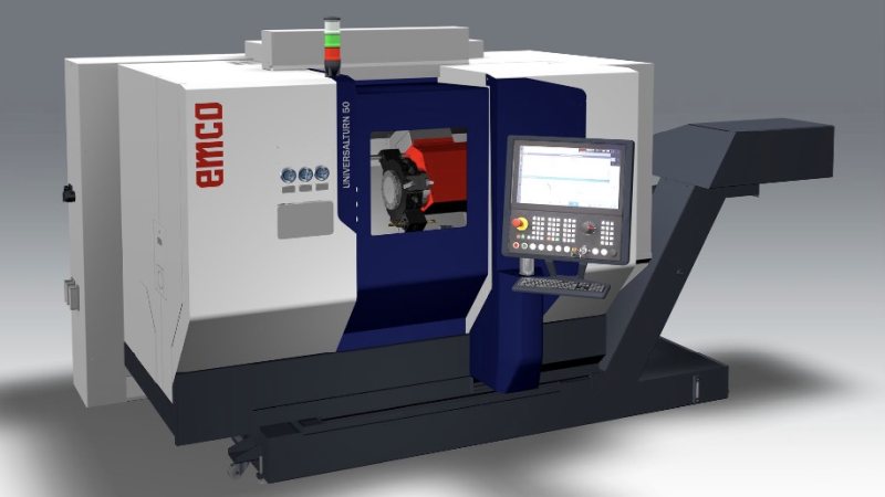 Die neue Universaldrehmaschine zur effizienten Komplettbearbeitung (Bild: Emco).
