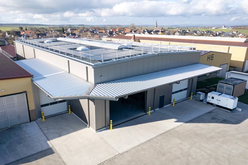 Das neue Rohmateriallager (Bild: mbo Oßwald).