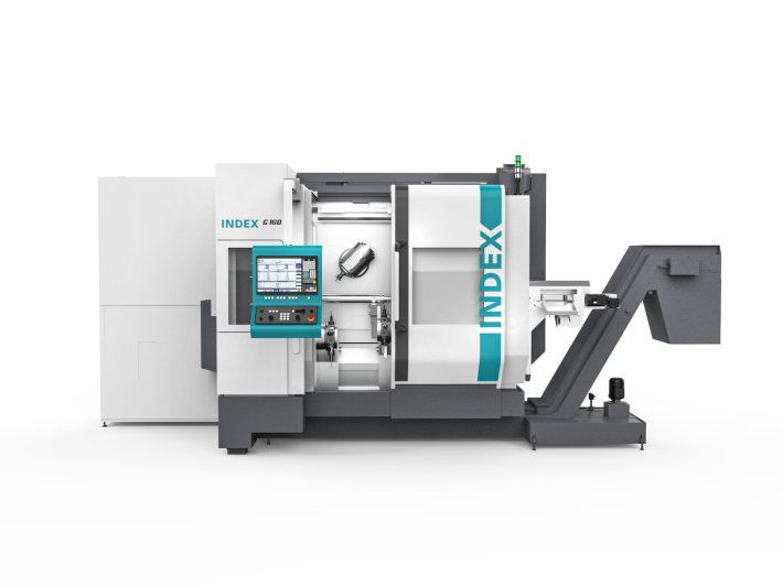 Auch die Drehmaschine »Index G160« feiert auf der Hausmesse Premiere (Bild: Index).