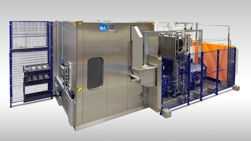 Flexible, modulare Reinigungslösung für große Schwungradgehäuse in der Nutzfahrzeugindustrie (Bild: BvL).