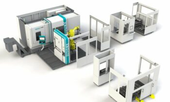 Die flexible Roboterzelle wird mithilfe der Software von Fastems gesteuert (Bild: Index).