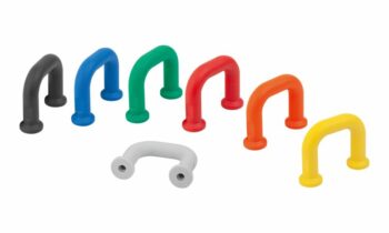 Die Fingergriffe sind in verschiedenen Materialien und Farben lieferbar (Bild: Kipp).
