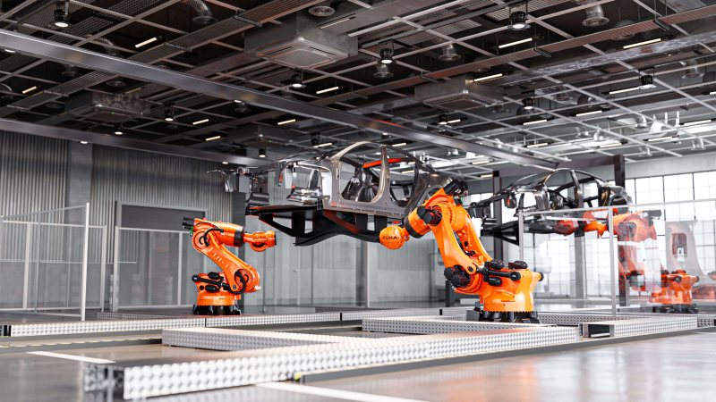 Durch seine große Reichweite und Dynamik eignet sich der Roboter besonders für den Einsatz in Schwerlast-Anwendungen (Bild: Kuka).
