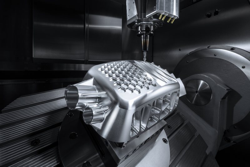 Dieses Teil wurde auf der Hausausstellung 2025 gefertigt (Bild: Hermle).