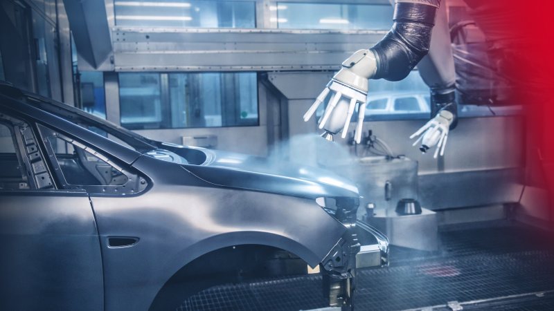 Ein Anwendungsbeispiel für die Ex-Antriebe sind Lackierkabinen (Bild: Bosch Rexroth).