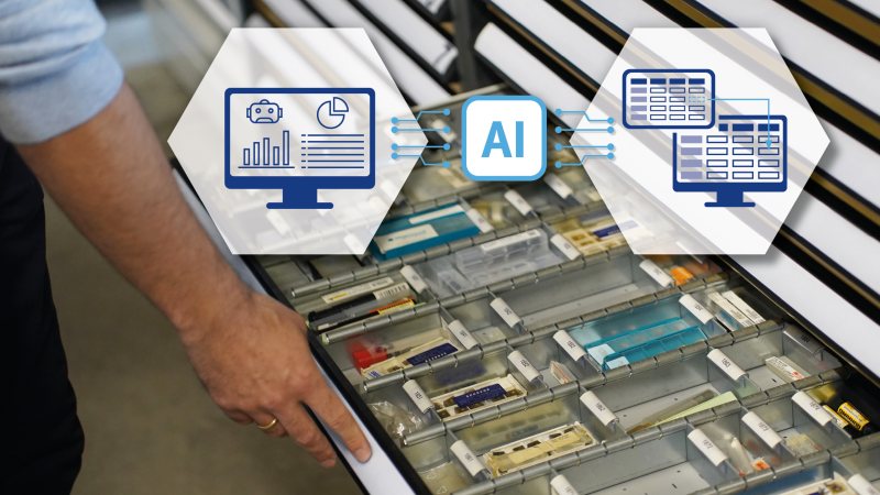 KI-Algorithmen verbessern die Stammdatenqualität im Werkzeugmanagement (Bild: Evo Informationssysteme).