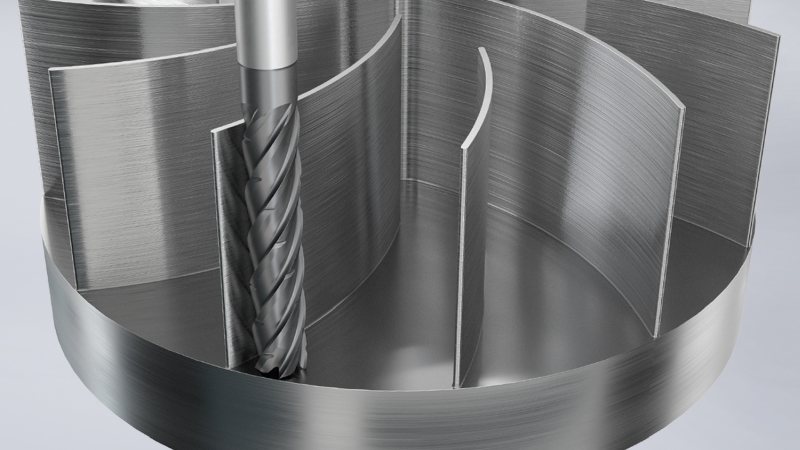 Mit hohem axialen Eingriff und abgestimmten Geometrien bieten die Trochoidalfräser eine hohe Zerspanungsleistung (Bild: LMT).