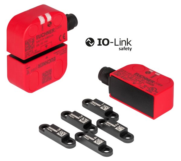 Das erste vollständig integrierte Produkt ist der IO-Link Safety-Switch »CES-C07«, der Sicherheits- und Diagnosedaten gemeinsam überträgt und SIL3/PL e erreicht (Bild: Euchner).