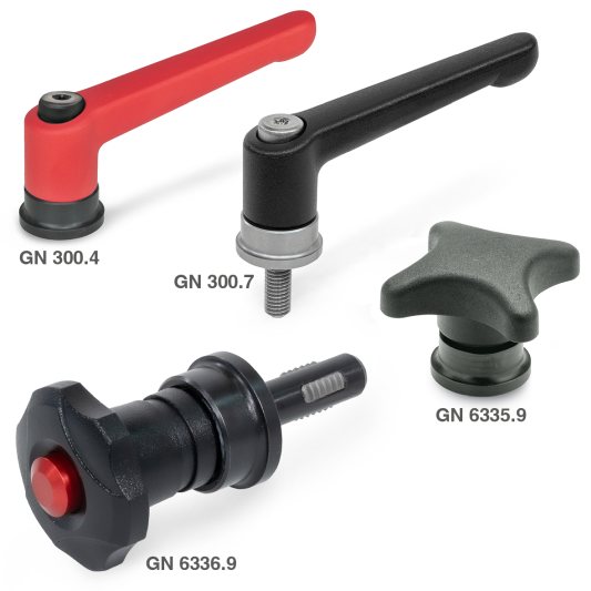 Die kugelgelagerte Spannfläche der Elemente mit Spannkraftverstärkung verdoppelt die Spannkraft und schont gleichzeitig die Oberfläche (Bild: Ganter).