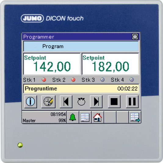 Die Regelungsfunktionalität wird durch »Dicon touch« gesteuert (Bild: Jumo).