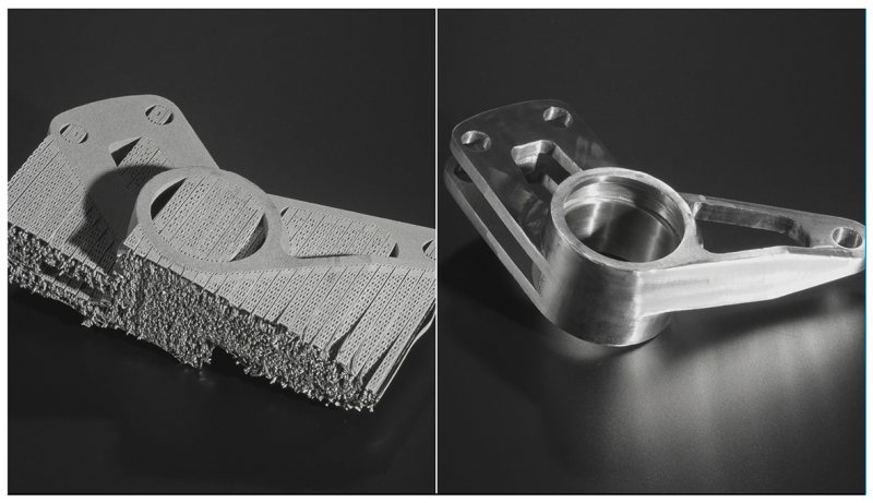 Additiv gefertigte Bauteile erhalten mit den richtigen Werkzeugen eine hochwertige Nachbearbeitung (Bild: Lukas-Erzett).