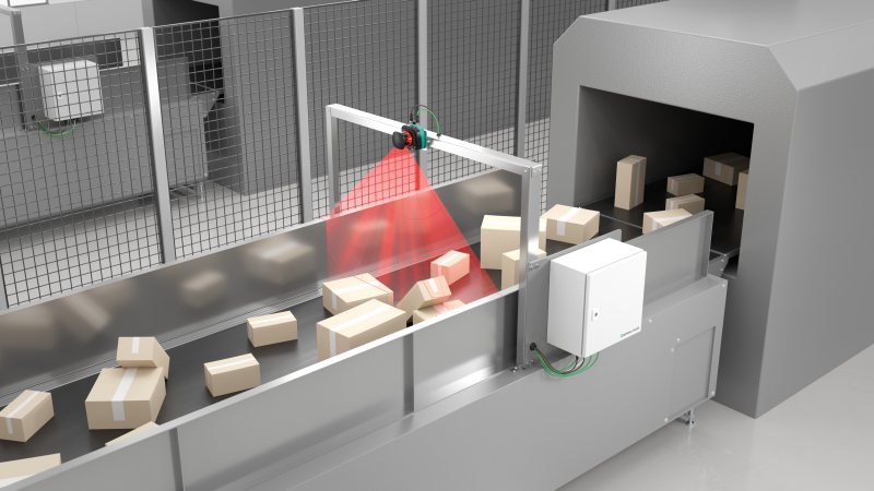 LiDAR-Sensor »R2000« ermöglicht die präzise Vermessung von Objekten (Bild: Pepperl+Fuchs).