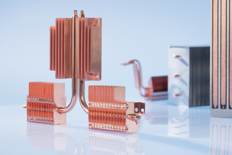 Die Heatpipes erzielen auch auf sehr engem Bauraum eine effiziente Kühlung elektronischer Komponenten (Bild: CTX).