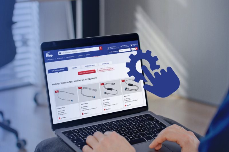 Der Online-Konfigurator unterstützt bei der Auswahl der passenden Komponenten (Bild: Kipp).